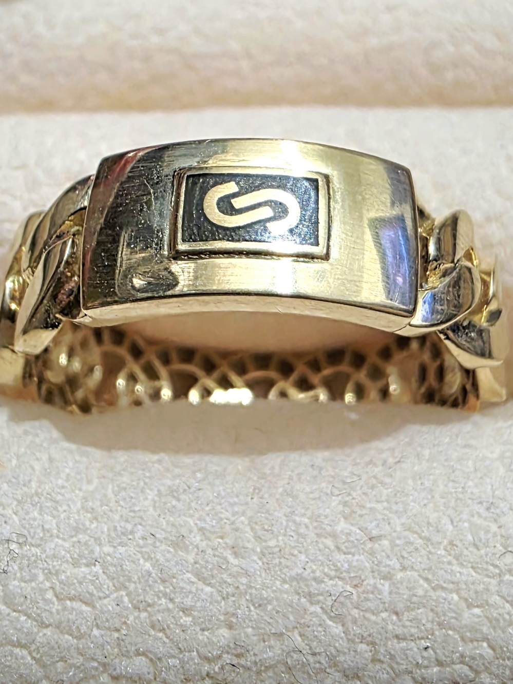 💛18k Gold Tone Men's Monaco Ring